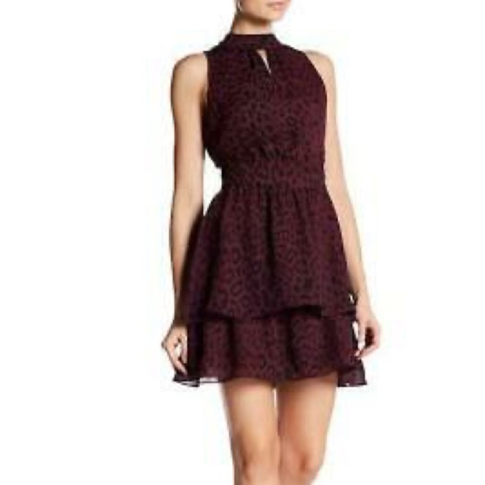 Parker Dress in Cordovan Leopard